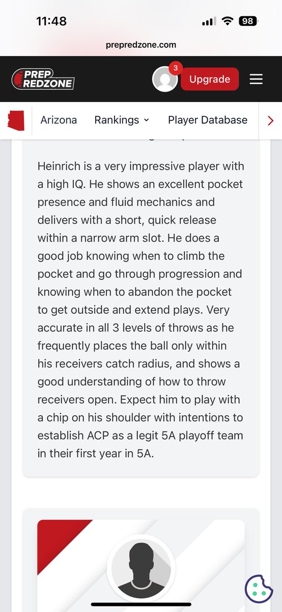 EvanHeinrich7's tweet image. Thank you @N_Rock17 for the write up! Excited for the upcoming season! @RecruitingACP @COACHZAZCOLPREP