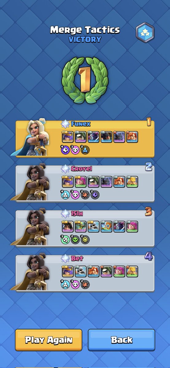 Merge Tactics tip

4x Ace Archer Queen is better than 4x Clan Archer Queen

The lifesteal on the 60% damage boost on top of the avengers boost is absolutely nuts

I dont see anyone use this and it wins the direct duel everytime