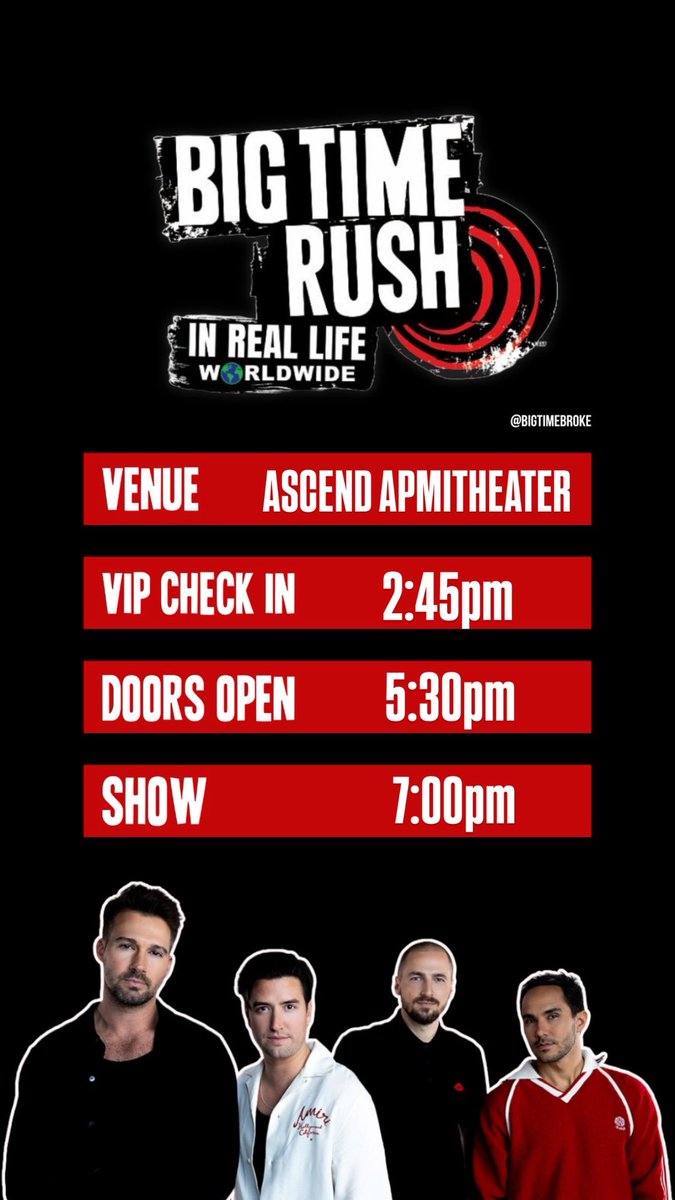 BigTimeBroke_'s tweet image. TIMINGS FOR THE NASHVILLE SHOW