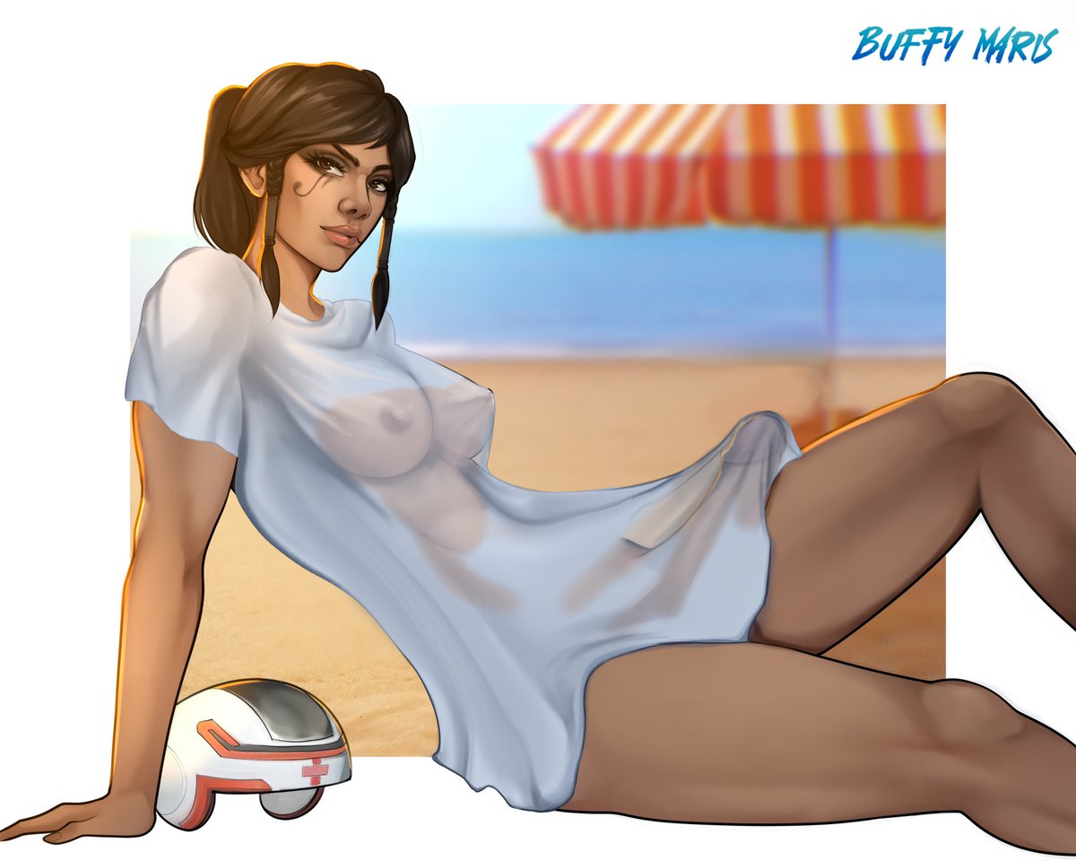 EchoesOfMara's tweet photo. Pharah second special ❤️ this time it’s how it was originally supposed to be! Feel free to come up with your ideas why her shirt is wet 😏 #pharah #wetshirt #sexy #nude #nudity #futa #futanari #futagirl #musclemommy #muscular #wettshirt 
#pharahbestgirl https://t.co/J6KbFLxOaU