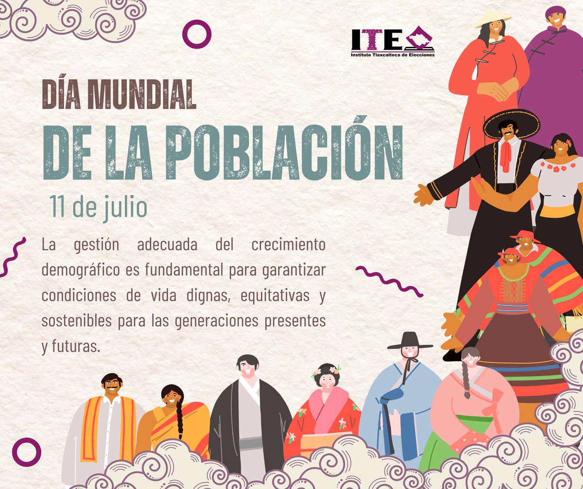 ¿Sabías que hoy se conmemora el Día Mundial de la Población?
🌐 Fue establecido en 1989 por el Consejo de Administración del Programa de las Naciones Unidas para el Desarrollo (PNUD) y su propósito es generar conciencia sobre las implicaciones del crecimiento poblacional.