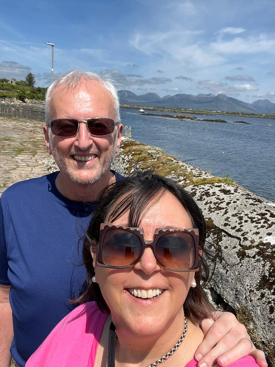 Enjoying wonderful weather in Connemara on our wee trip.