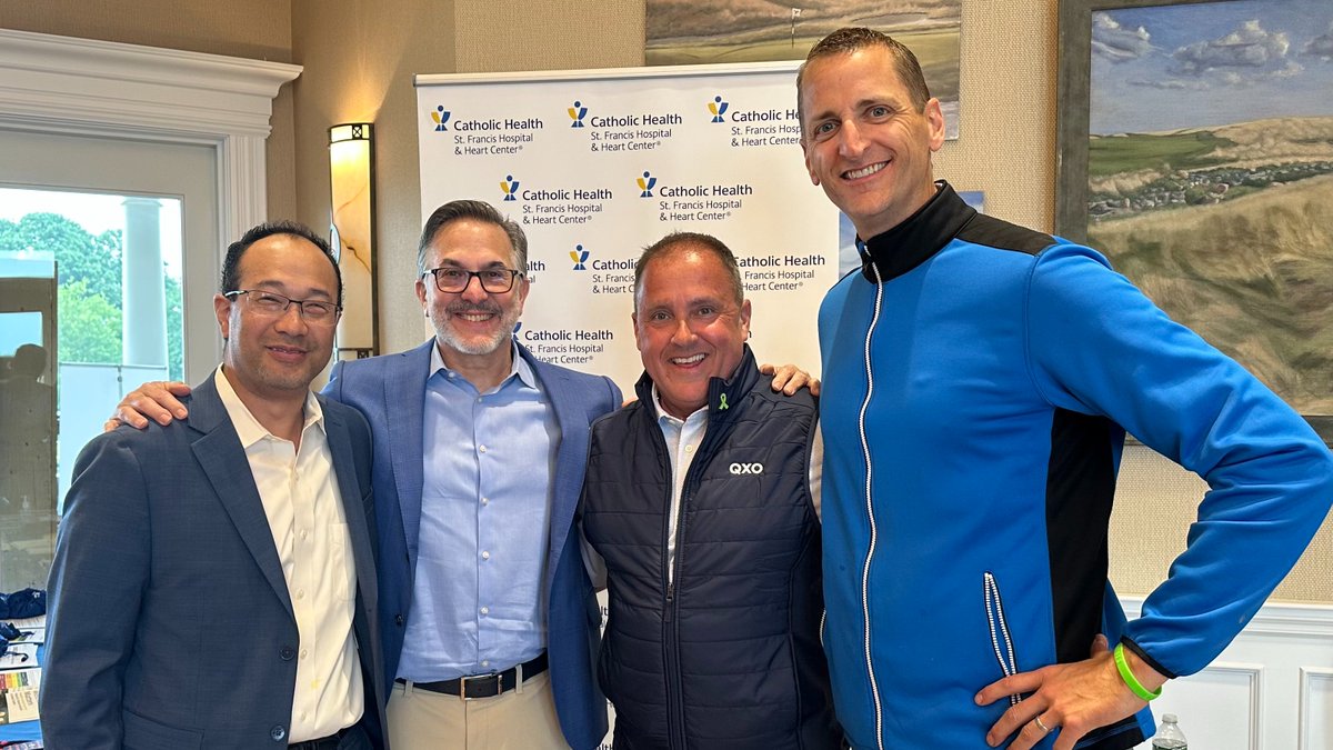 StFrancis_LI's tweet image. On Monday June 9, grateful son Mike Kaspar hosted the third annual QXO golf outing in support of St. Francis Hospital at The Vineyards Golf course in Riverhead. Mike is profoundly grateful for the compassionate care his late father, Thomas Kaspar.
