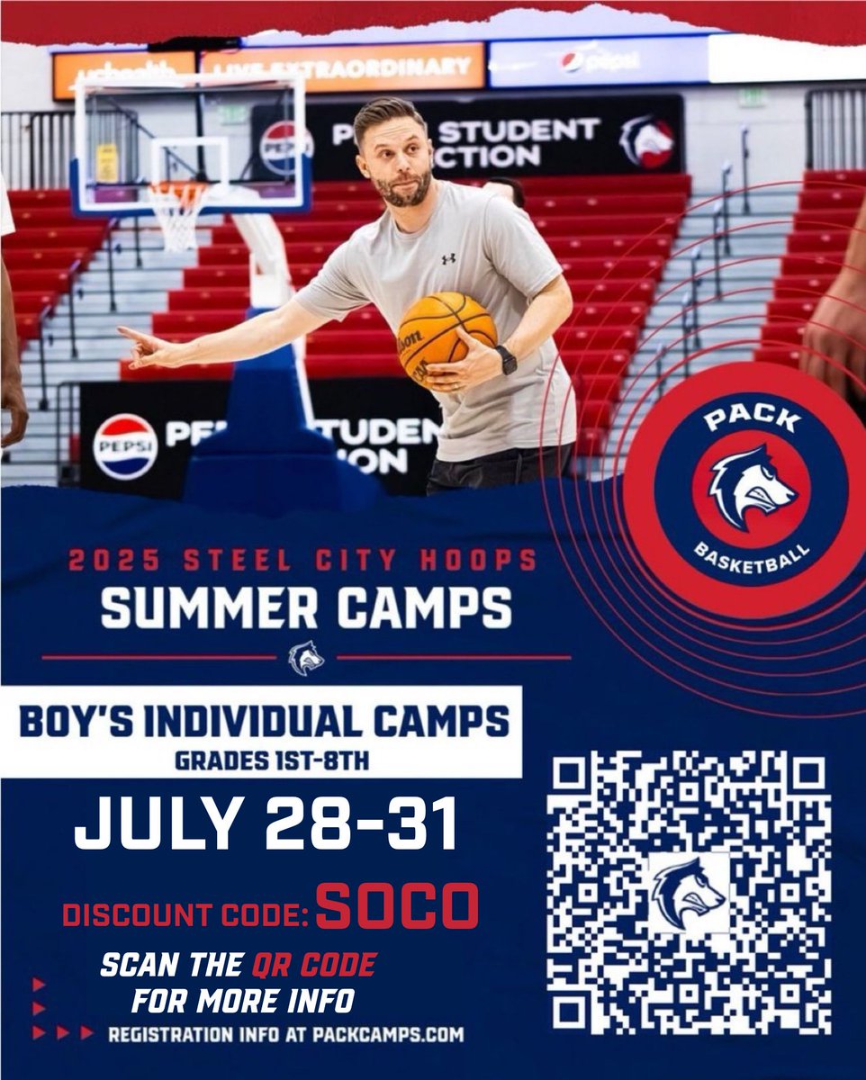 💥 Limited-Time Discount! 💥

Register now for CSU Pueblo Men’s Basketball End of Summer Camp and use code: SOCO at checkout for a special end of summer discount

Let’s close out summer with four high-energy days of hoops, competition, and fun — led by the entire ThunderWolves