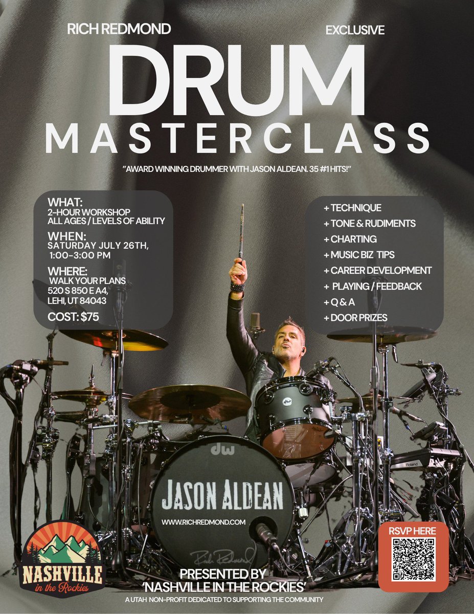 Coming up FAST! Join us Utah! All ages and levels of ability welcome. There will be something for everyone. 
Performances-Interaction-Insights! See you soon! Share with the drummer in your life! 
Register here: 

docs.google.com/forms/d/e/1FAI…