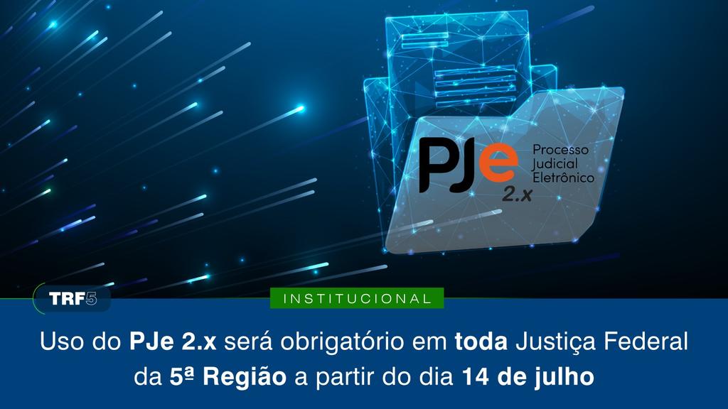 Em razão da atualização de versão, tanto o sistema PJe 1.x quanto o PJe 2.x ficarão indisponíveis nos dias 12, 13, 19 e 20/07. Saiba mais: bit.ly/3GCUSAi