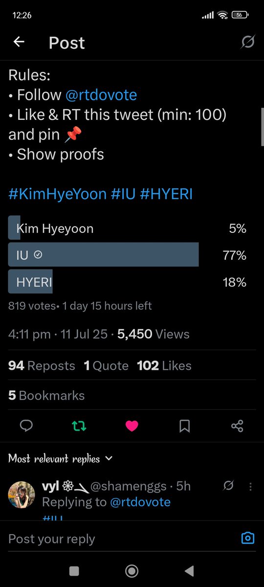 ayshhuzn's tweet photo. @rtdovote Iu https://t.co/KNshXVuzAX
