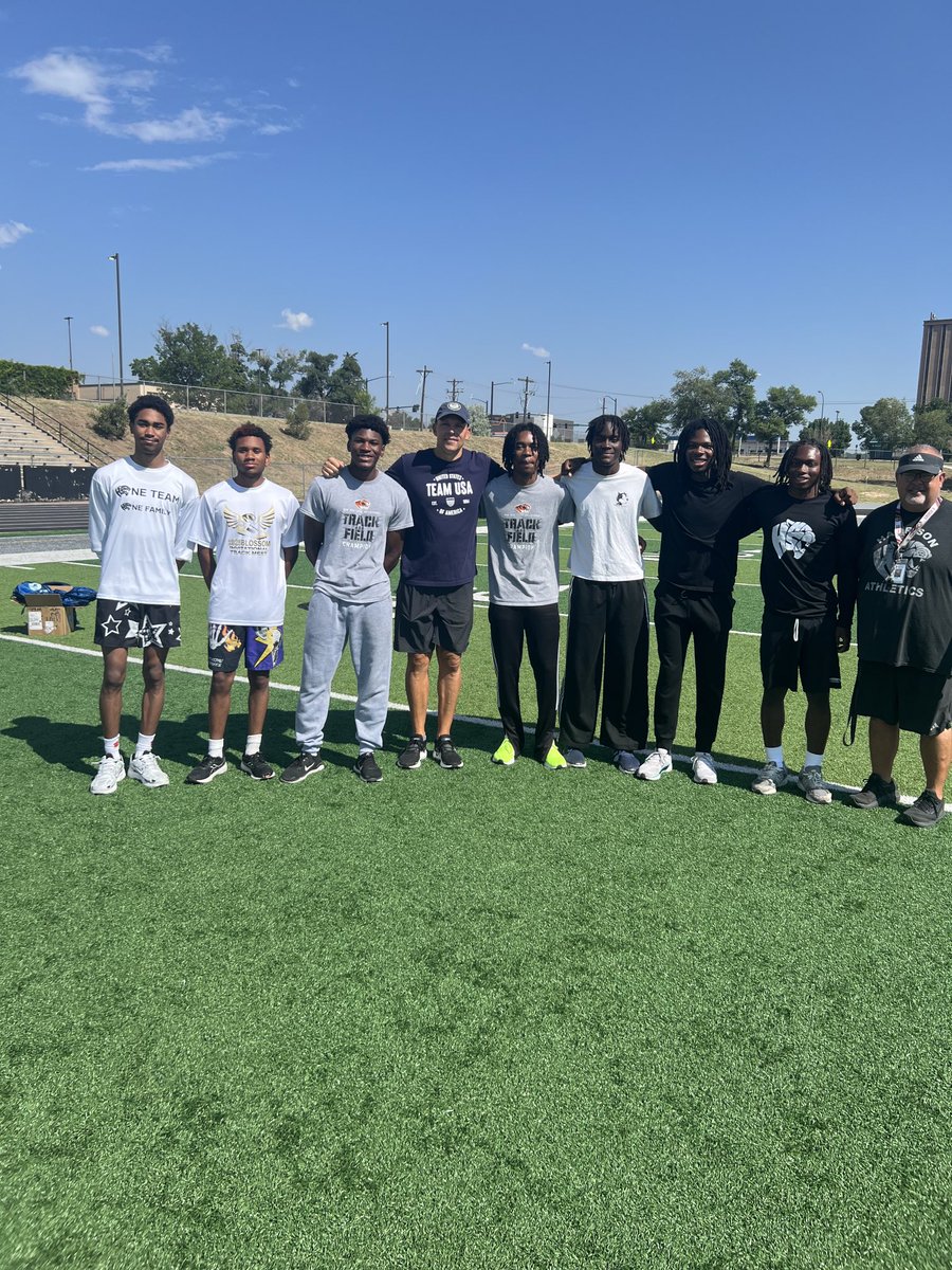 Harrison track athletes had the honor of working the Hillside speed camp with Olympic Gold Medalist Dan O’Brien.