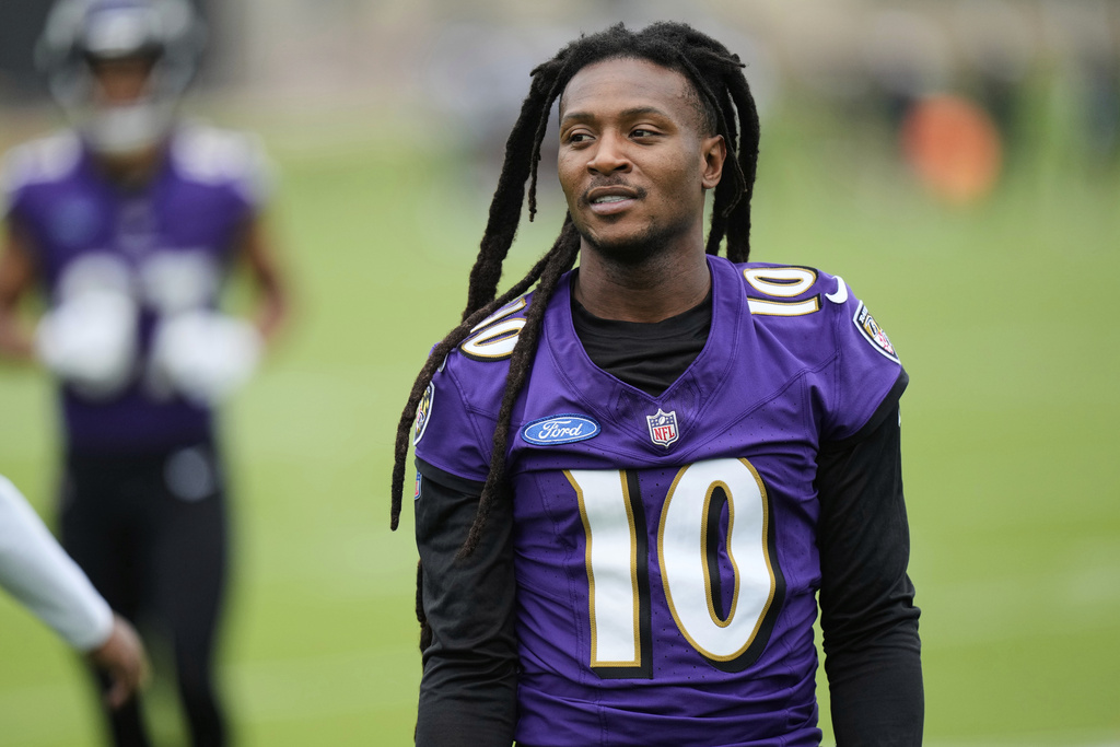 Pro Football Hall of Fame Ambassador (@pfhofambassador) on Twitter photo DEANDRE HOPKINS, <a href="/Ravens/">Baltimore Ravens</a> WR - Set to play his first season in Baltimore, Hopkins, has averaged 82 receptions and 1080 receiving yards per season during his 12 year career. (Per PFR) #RavensFlock #ravens #Baltimore #NFL #NFLUK #NFLTop100 #nfl100 #nflnews #NFLPicks #nfl2025 DEANDRE HOPKINS, <a href="/Ravens/">Baltimore Ravens</a> WR - Set to play his first season in Baltimore, Hopkins, has averaged 82 receptions and 1080 receiving yards per season during his 12 year career. (Per PFR) #RavensFlock #ravens #Baltimore #NFL #NFLUK #NFLTop100 #nfl100 #nflnews #NFLPicks #nfl2025