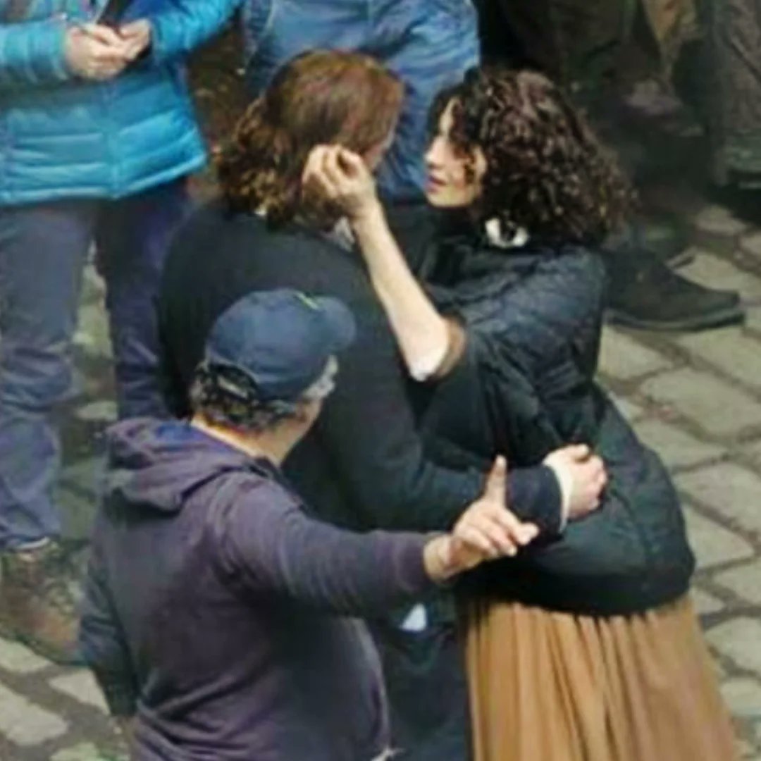 Arriving on the docks in France (1)  and 3 bts pics at the same location. <a href="/Outlander_STARZ/">Outlander Universe</a> <a href="/OutlanderBTS/">OutlanderBTS</a> #SamHeughan #CaitrionaBalfe #duncanlacroix #metinhuseyn #OLS2