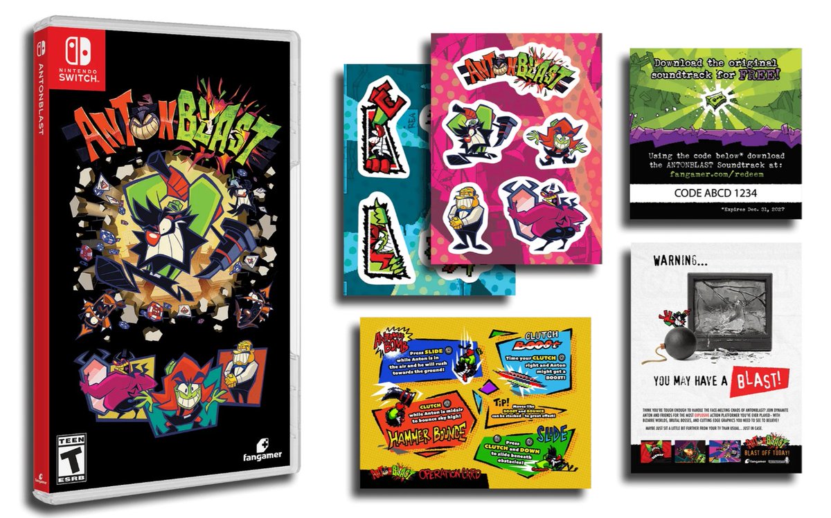 Preorders are live on AntonBlast Nintendo Switch at VGP!
$49.99 / 36 USD

👉tinyurl.com/ms2ffuum

- Enjoy Free Shipping when you spend $75 / 55 USD