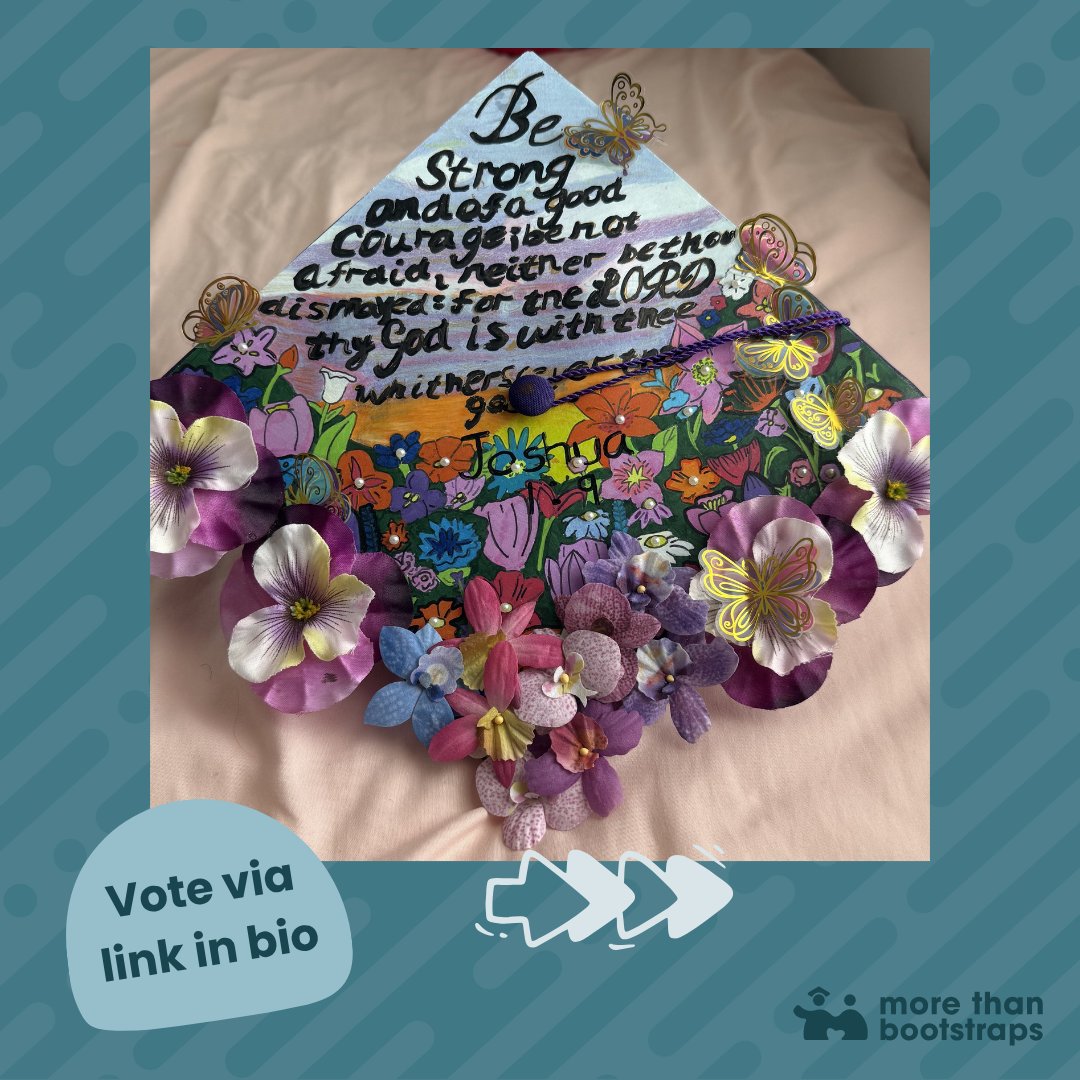 MBootstraps's tweet image. Creativity. Culture. Courage.
Our grads are showing all three through their caps. 🎓
Check them out and vote for your favorite ones! Link in bio✨
#MTBGradCapContest #FirstGenGrads