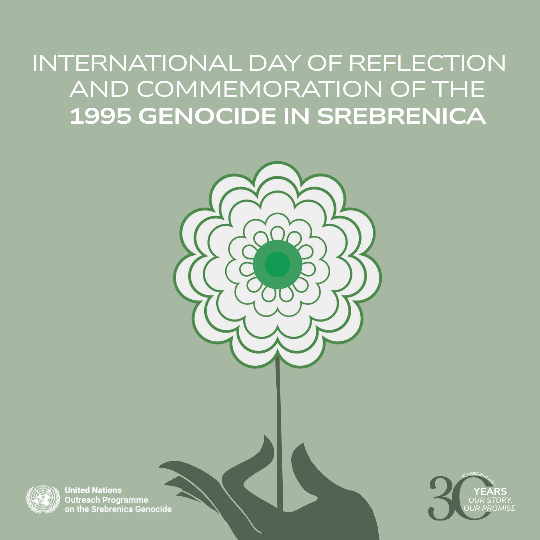 AminaJMohammed's tweet image. On #Srebrenica30, we honor the victims, pay tribute to their memory, and stand in solidarity with survivors –specially the women– and their families.
Let us say it loud and clear: #NeverAgain.