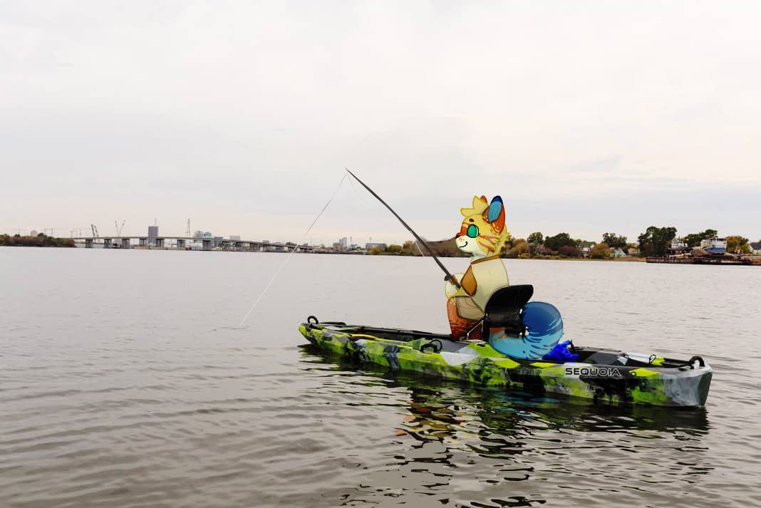 Out fishing with camper Mango!

#campchimera