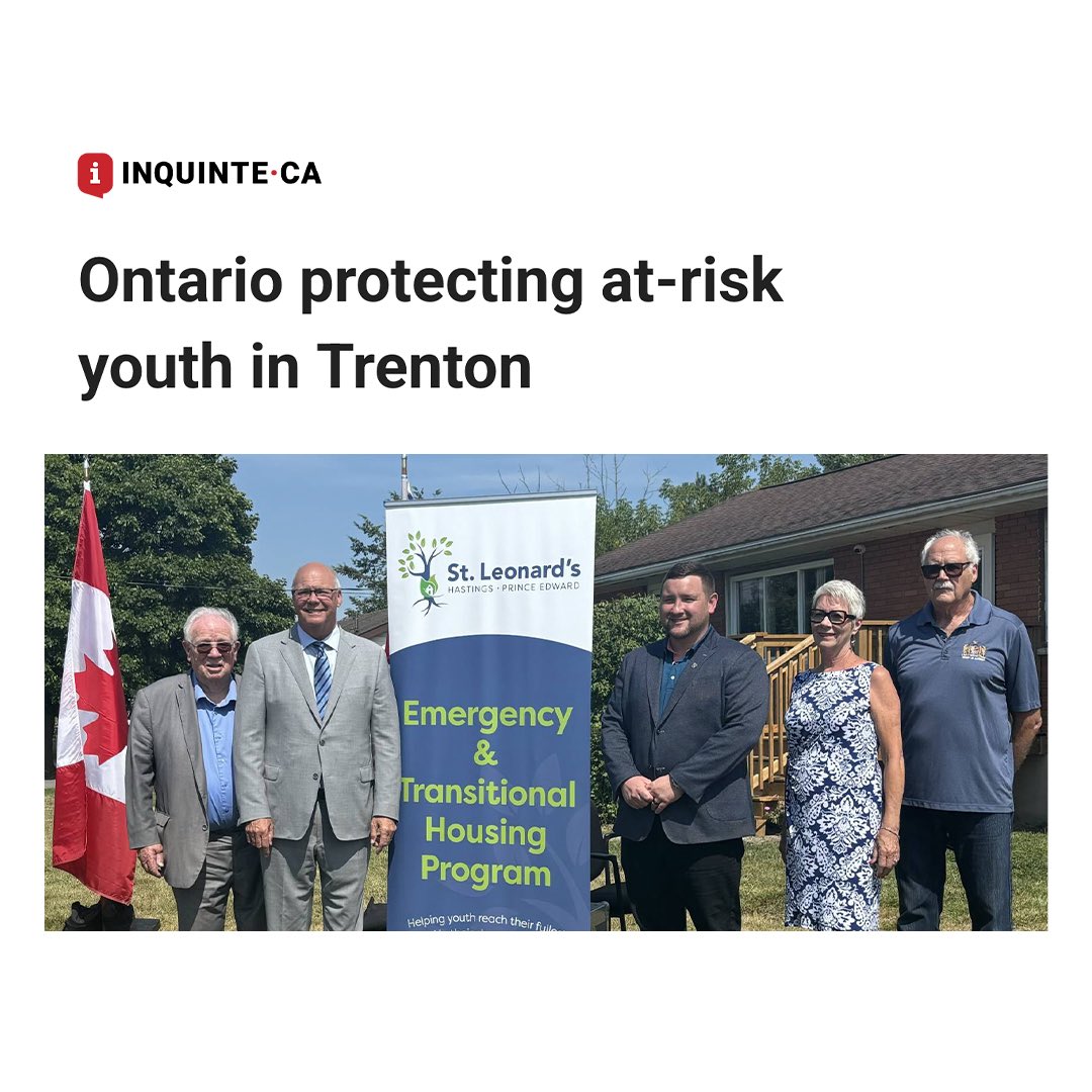 RobFlackEML's tweet image. Supportive housing enables our neighbours to get back on their feet and turn the page to new and exciting chapters in their lives.
MPP @tylerallsoppPC and I announced $1 million in Homelessness Prevention Program funding that’s now being invested in this life-changing project -…