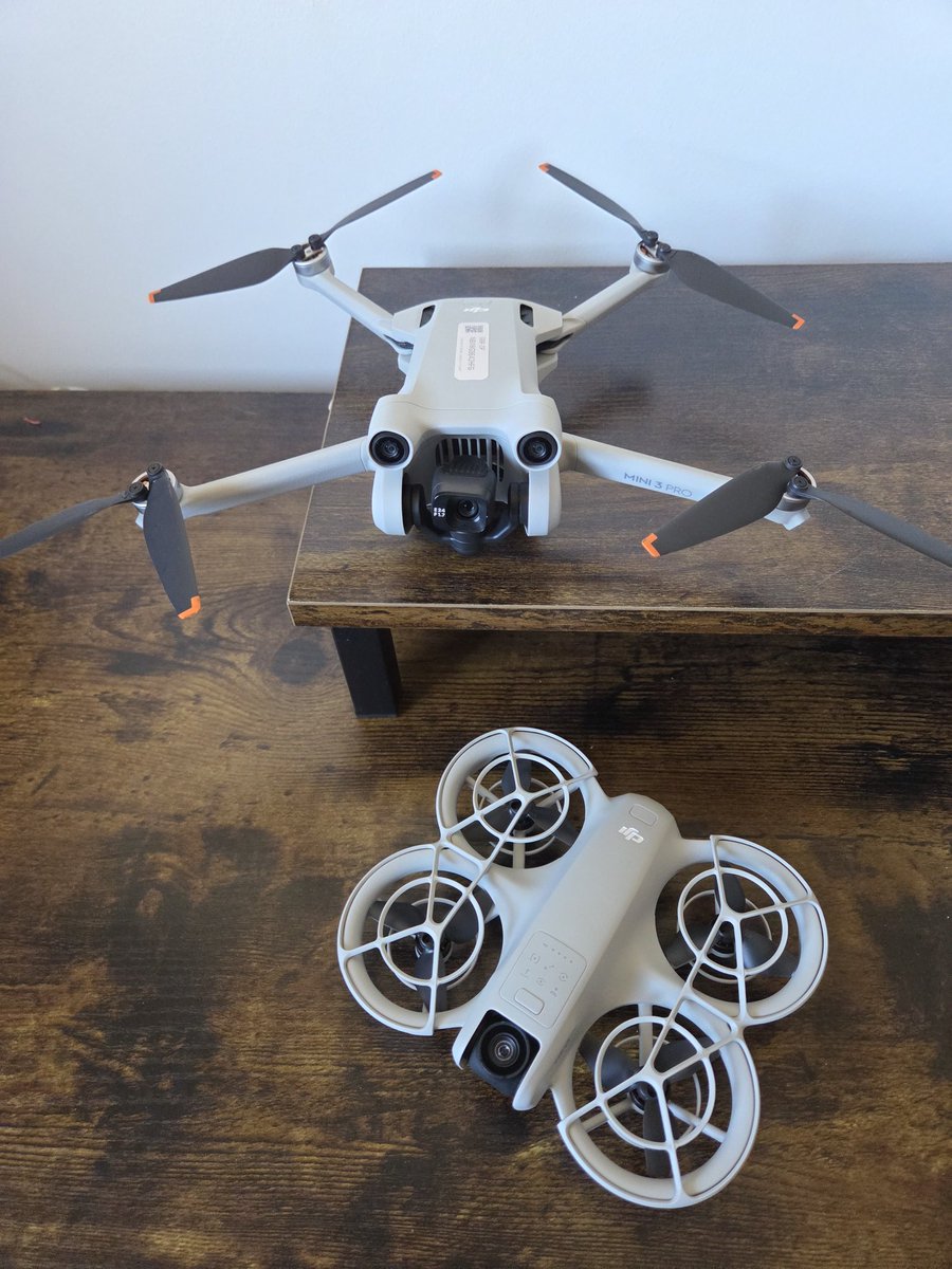 Fraser McKay (@mrmckaycomp) on Twitter photo I've gone and bought a DJI Neo. Also got a Tello - at what point does it become a squadron?
It's meant to complement the Mini 3 Pro indoors and (gently) get me into zoomy indoor FPV stuff 🫡 I've gone and bought a DJI Neo. Also got a Tello - at what point does it become a squadron?
It's meant to complement the Mini 3 Pro indoors and (gently) get me into zoomy indoor FPV stuff 🫡