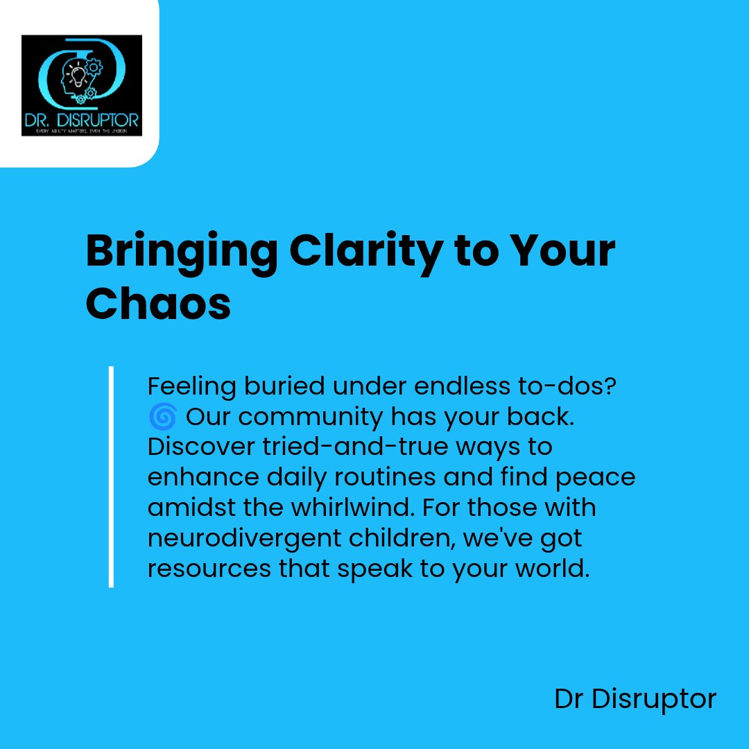 eman1061's tweet photo. Even if you're overwhelmed by daily schedules with a neurodivergent child, you can still:

1. Create visual routines that make sense for YOUR family
2. Find moments of calm in the chaos https://t.co/uVgvaawAZk