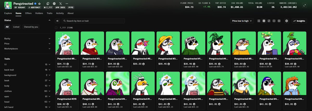 I like to buy those mfs <a href="/pengztracted/">Pengztracted</a> until I see positive 24h floor %