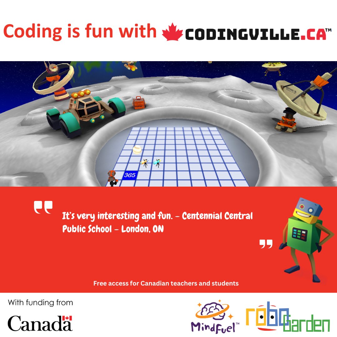 If you can capture the interest of your students, you can motivate them and inspire them to learn new things.  Give Codingville a try in your classroom and see what it can do.

codingville.ca
