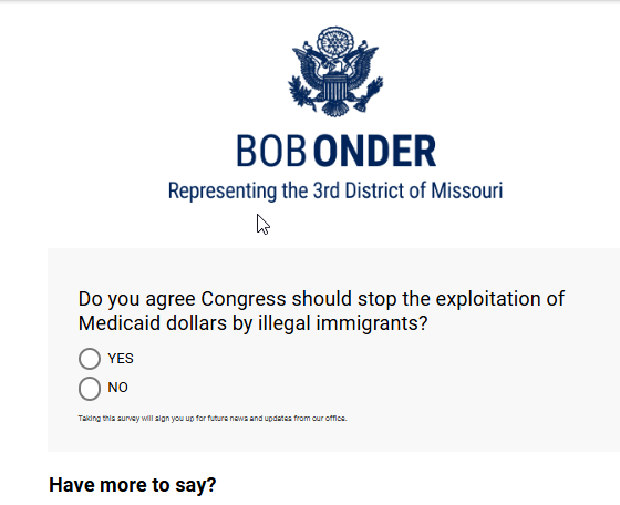 Kaypo23's tweet photo. Somebody please tell @BobOnderMO that undocumented immigrants are not eligible for Medicaid. So tired of the lies &amp; fear-mongering. https://t.co/hjpyGi2puJ