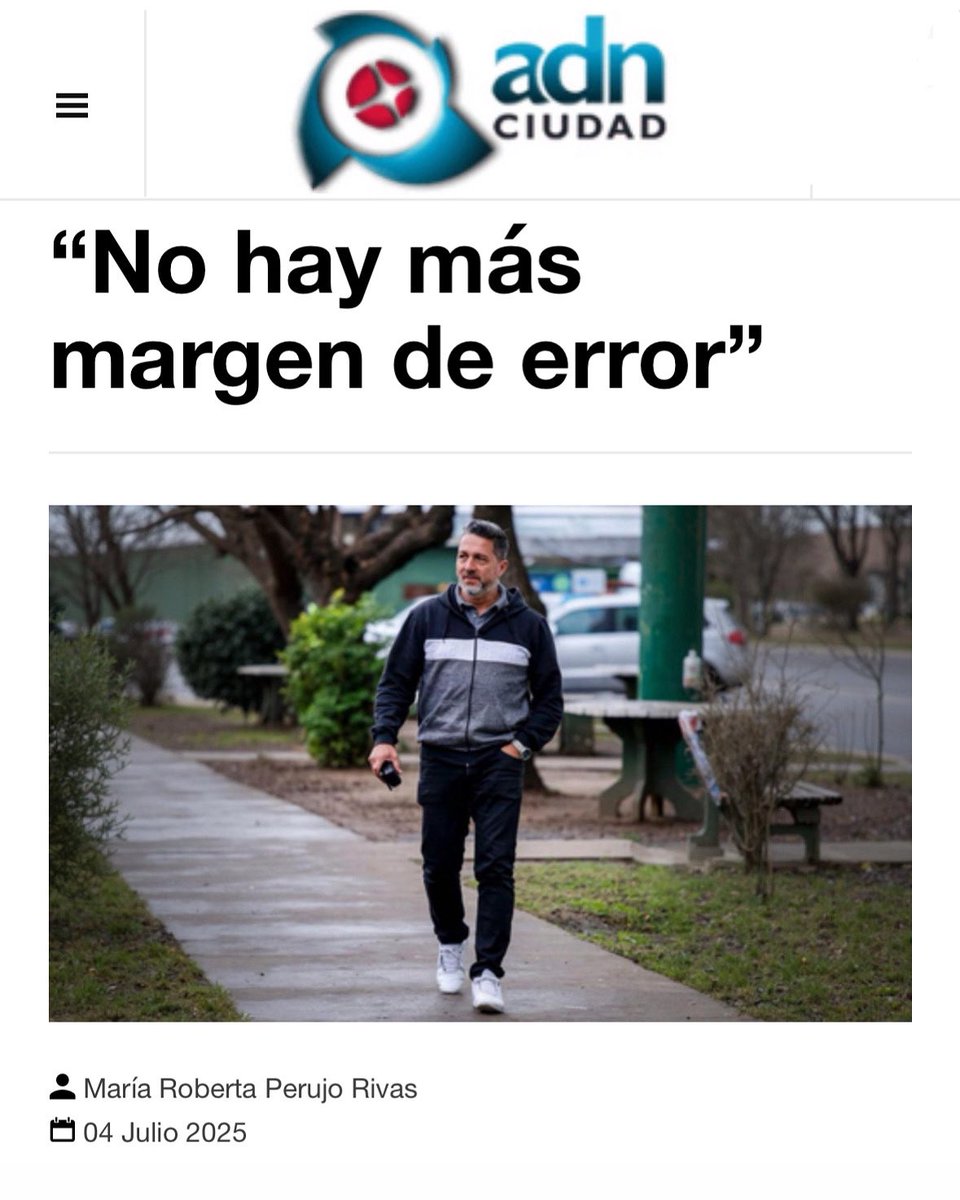 GusMendelovich's tweet photo. “No hay más margen de error”
Los invito a leer mi opinión en ADN Ciudad y a compartir sus pensamientos en los comentarios.
¡Muchas gracias por la nota!
🔗 Enlace: https://t.co/Yc3S8W6ejb
#Peronismo #PyV #Unidad https://t.co/IwNUWZTCcw