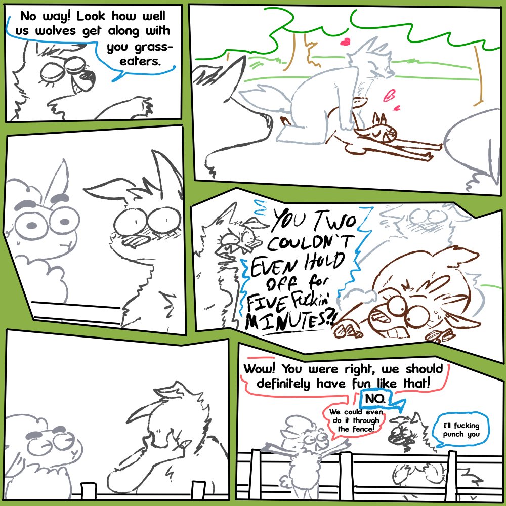 Setting swap: Remmy and Betty in Rhonda's Farmhouse