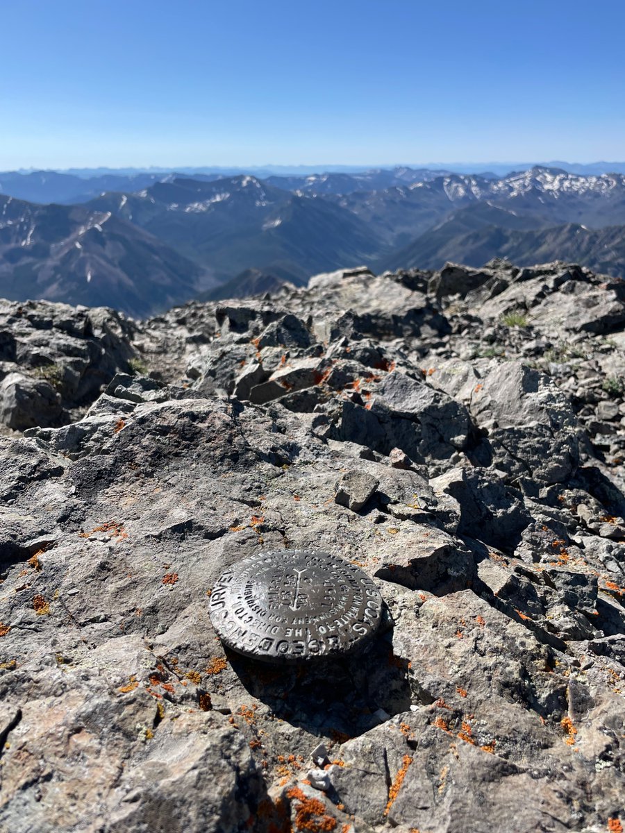 130 trail miles in MT. Emigrant Peak (could see the Fin in Cooke City, the Tetons 125mi away and Lone Peak in Big Sky), got up on the ridge at Saddle in the Bridgers and poked around the Crazies and Gallatins. Retiring my shoes and back in the heat. #bagszn
