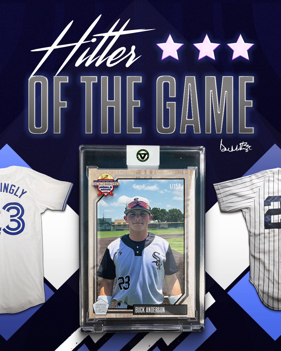 #MattinglyWS F: <a href="/ProPlayer_Ath/">Proplayer Athletics</a> Chicago White Sox Scout Team Slayton 8, US National MidSouth Blue 17U 3
PoG: <a href="/HunterRose1919/">HunterRose</a> 6 IP, 8K, 2 ER, 2 BB | 2-3, 2 2B
Hitter: <a href="/Anderson07Wbuck/">Buck William Anderson</a> 2-3, HR, 2B, 2RBI, 2 R