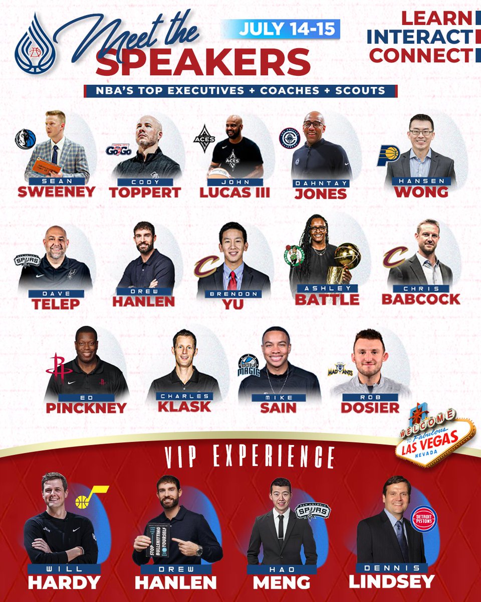 PureSweat's tweet image. Over 250 YEARS of NBA experience in one room - only at the Pure Basketball Experience.
If you’re serious about working in basketball, this is where you need to be during the NBA Summer League, July 14-15.
🎟️ → hubs.li/Q03wHgWp0