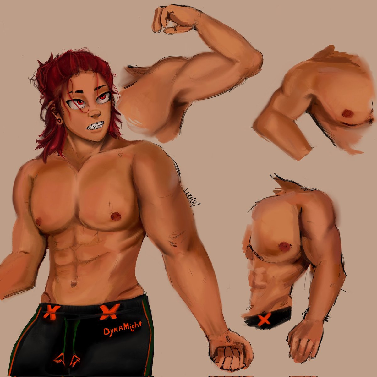 Finally he's done! Lol I got a little carried away with him 😅

#kirishima #KirishimaEijirou #MHA