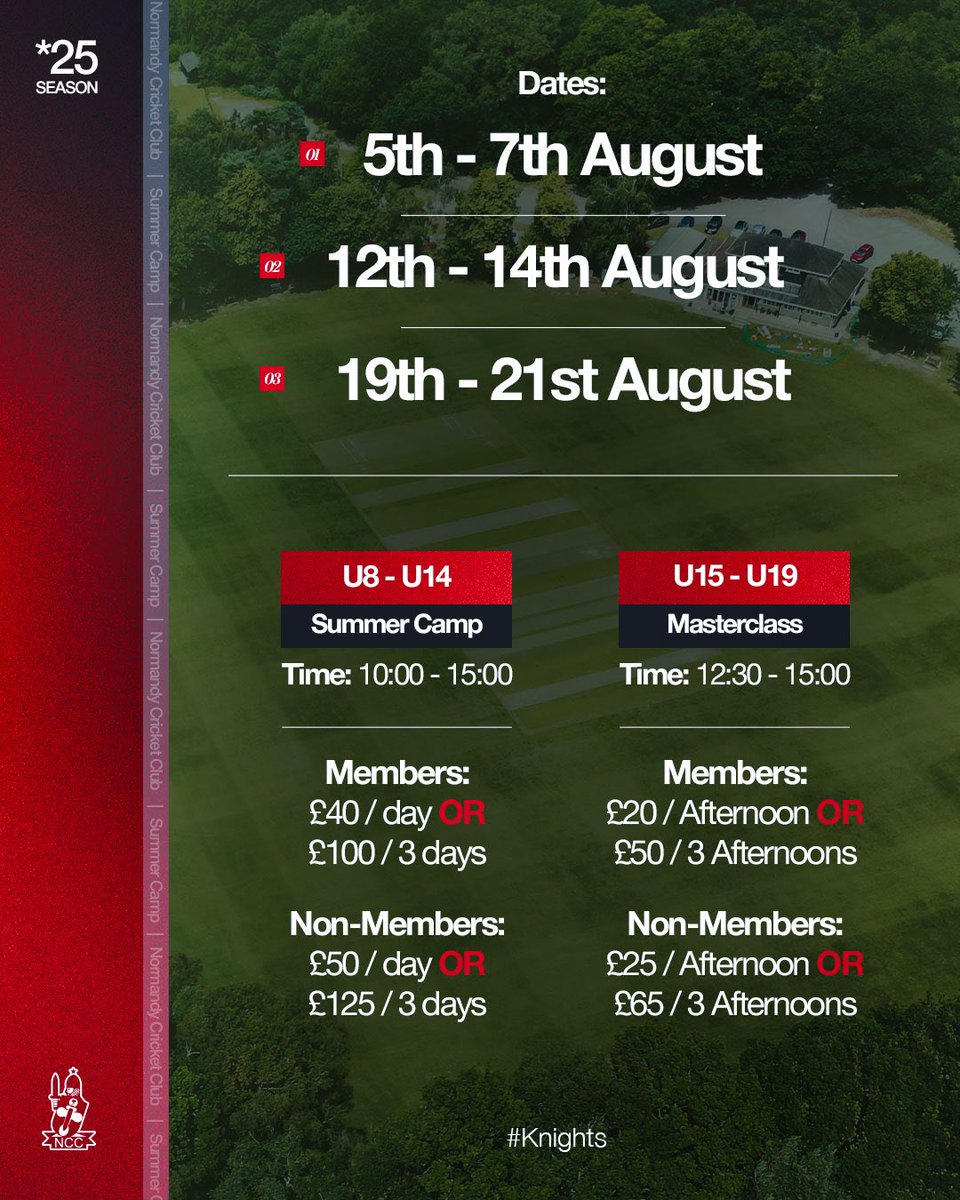 Normandy Cricket Club (@normandy_cc) on Twitter photo ๐๐๐
Weโre halfway through the season and thereโs still everything to play for across our <a href="/SurreyChamp/">AJ Sports Surrey Championship</a> sides ๐ฎโ๐จ
Good luck to all playing ๐ช
#NormandyCricketClub #Normandy #Cricket #ClubCricket #Surrey ๐๐๐
Weโre halfway through the season and thereโs still everything to play for across our <a href="/SurreyChamp/">AJ Sports Surrey Championship</a> sides ๐ฎโ๐จ
Good luck to all playing ๐ช
#NormandyCricketClub #Normandy #Cricket #ClubCricket #Surrey
