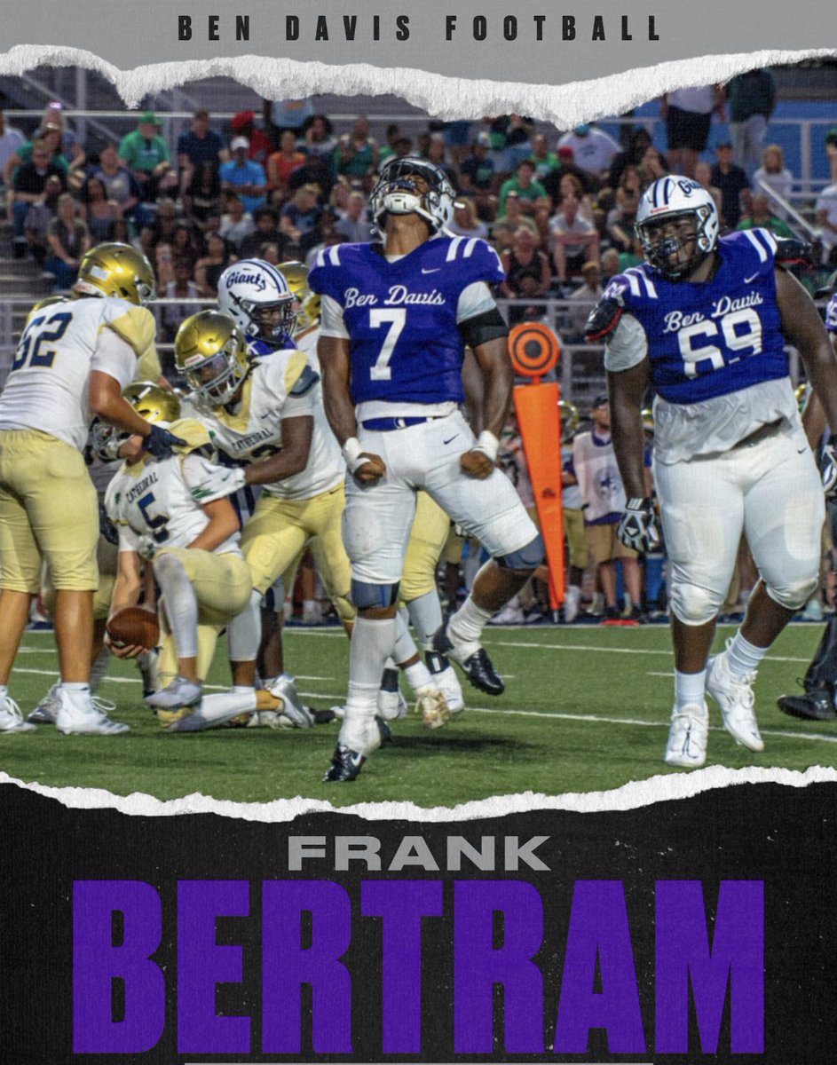 Russ Mann (@russmann09) on Twitter photo Good luck to our Giants playing in tonight’s North-South All-Star Game.
<a href="/a_price_21/">Alijah "Bun" Price: Ben Davis Highschool RB/ATH</a> will be wearing 13
<a href="/Frank7Bertram/">Frank Bertram</a> will be in 91
Tonight, 7:00pm
At Decatur Central
Let’s Go! Good luck to our Giants playing in tonight’s North-South All-Star Game.
<a href="/a_price_21/">Alijah "Bun" Price: Ben Davis Highschool RB/ATH</a> will be wearing 13
<a href="/Frank7Bertram/">Frank Bertram</a> will be in 91
Tonight, 7:00pm
At Decatur Central
Let’s Go!
