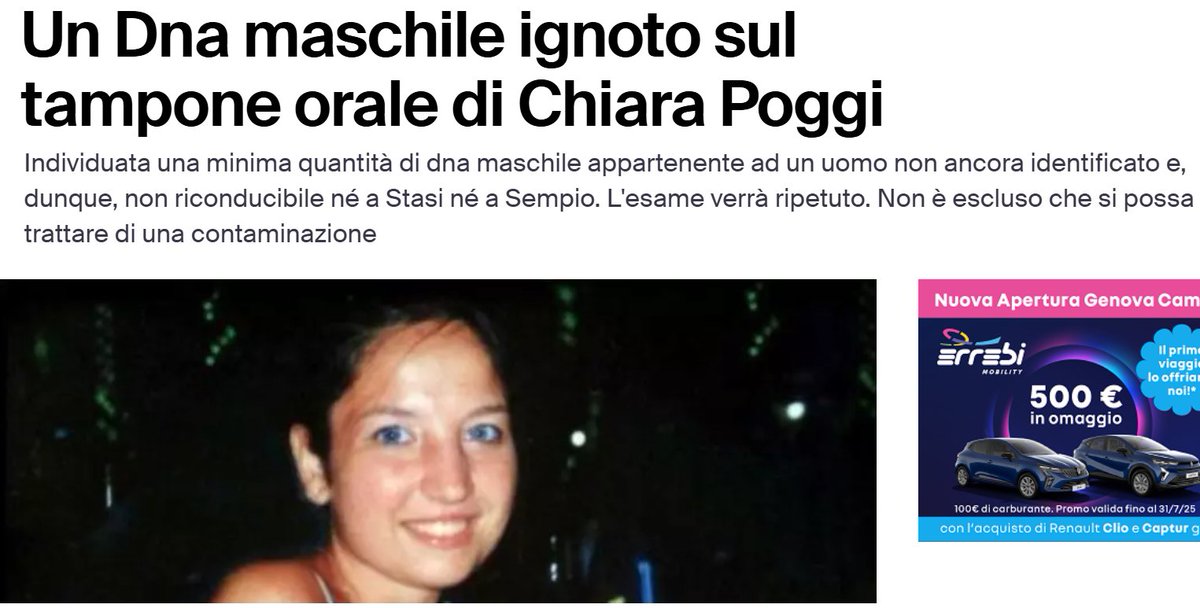 I periti non escludono che si possa trattare di DNA da contaminazione proprio perchè è eccessivamente minimo. L'Ansa è l'unico articolo che riporta questo dettaglio, a differenza del Corriere, Repubblica, TGCom24 che si sono ben guardati dallo specificarlo
