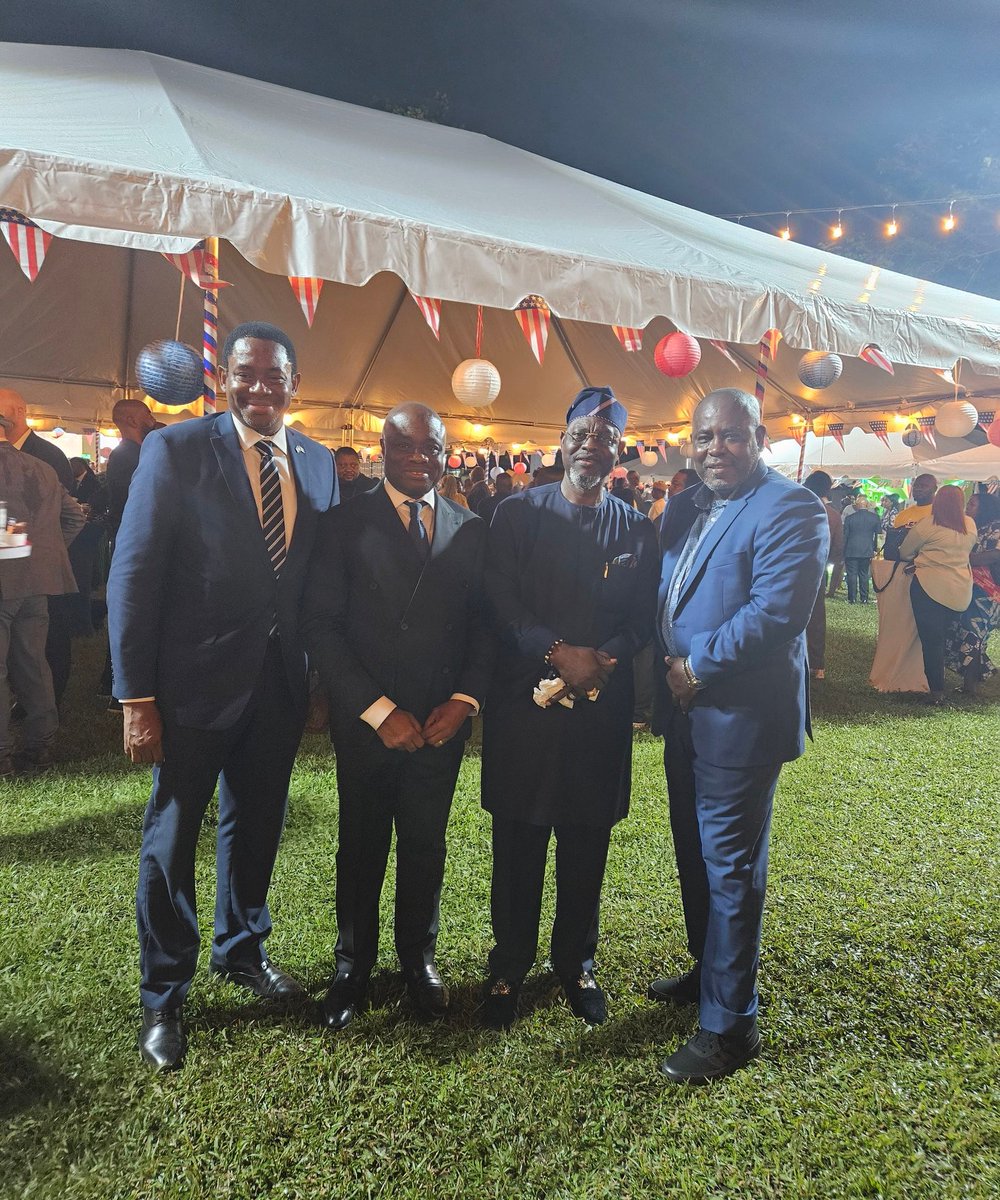 KennethOpara8's tweet photo. With the US Consulate General, Lagos( Julie Leblanc) and other dignitaries when I attended the US 249th Independence anniversary at the Consular Gneral office in ikoyi recently . https://t.co/LP6DwepvjC