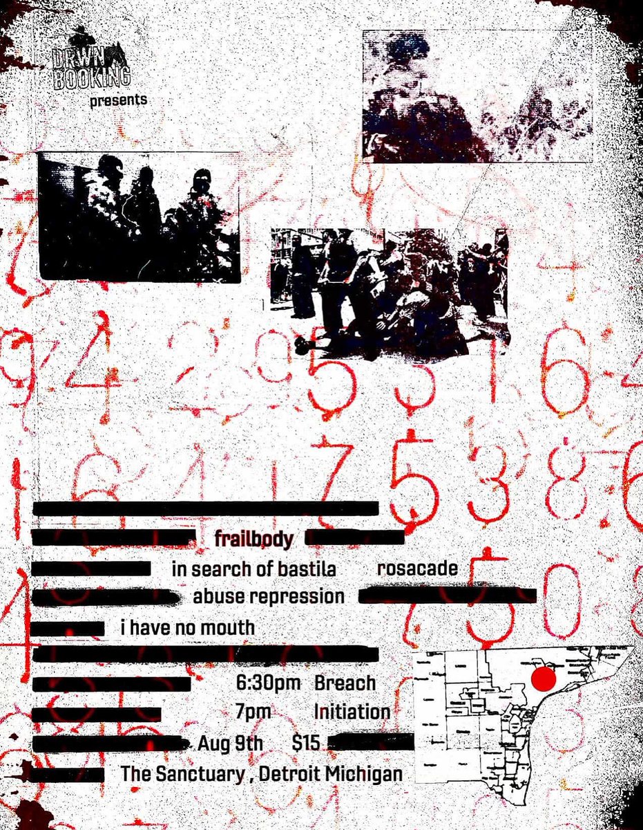 flickyournic's tweet image. Detroit,
This will be one of very few Midwest shows for Frail Body in 2025.
We’ll see you there.