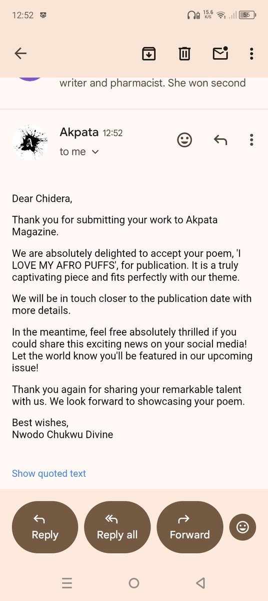 chi_deraa001's tweet image. I just got into Akpata Mag!! 💌🎈A dream mag of mine 🎉🎊 I can't wait for you to read it 💌🎉🎊