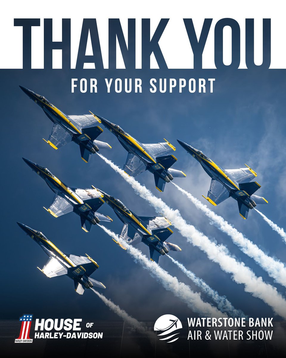 WaterStone Bank Air & Water Show (@mkeairandwater) on Twitter photo The <a href="/WaterStoneBank/">WaterStone Bank</a> Air & Water Show team extends its heartfelt #thanks to <a href="/houseofharleywi/">House of Harley-Davidson</a> for their generous #support. The show wouldn’t be possible without you!
#ThankYou #AirAndWaterShow #WaterStoneBank #Milwaukee #Sponsor #Sponsorship #Event The <a href="/WaterStoneBank/">WaterStone Bank</a> Air & Water Show team extends its heartfelt #thanks to <a href="/houseofharleywi/">House of Harley-Davidson</a> for their generous #support. The show wouldn’t be possible without you!
#ThankYou #AirAndWaterShow #WaterStoneBank #Milwaukee #Sponsor #Sponsorship #Event