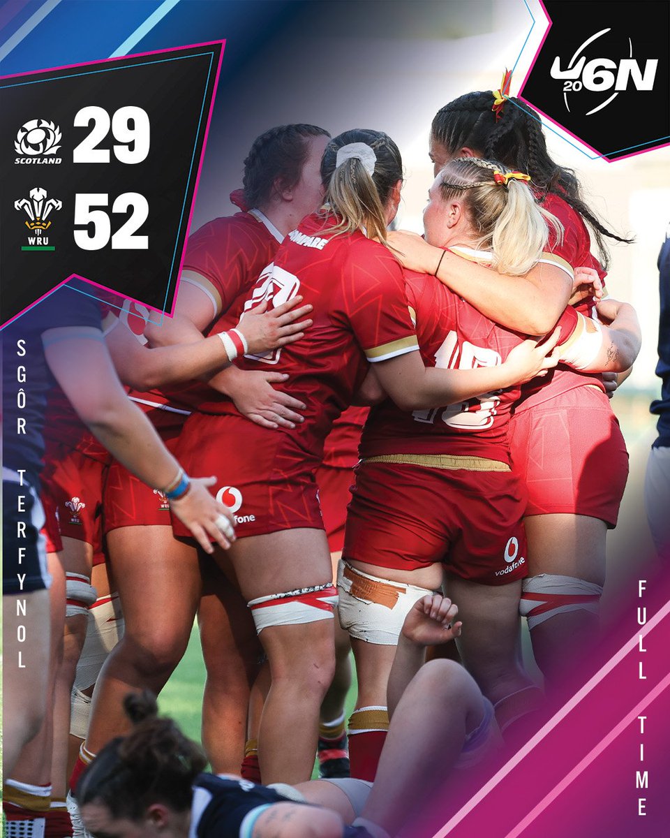 🚨 𝙎𝙜ô𝙧 𝙏𝙚𝙧𝙛𝙮𝙣𝙤𝙡 | 🏴󠁧󠁢󠁷󠁬󠁳󠁿52-29🏴󠁧󠁢󠁳󠁣󠁴󠁿

A thrilling attacking performance as we score 8️⃣ tries to seal victory at Ystrad Mynach 💪

#U6NSummerSeries | #WALvSCO