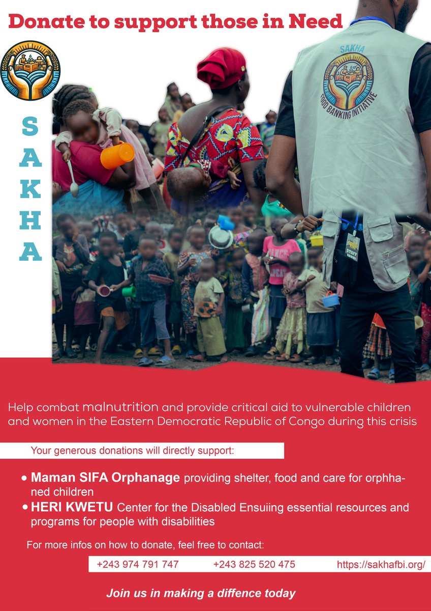 SakhaFBI's tweet photo. La situation à l'Est de la RD Congo continue d'affecter des enfants et des personnes vulnérables. Ensemble, aidons ceux qui en souffrent le plus.

The situation in the East of the DR Congo affects children and vulnerable groups. Together, we can help those who suffer most . https://t.co/jWb5qXg3mf