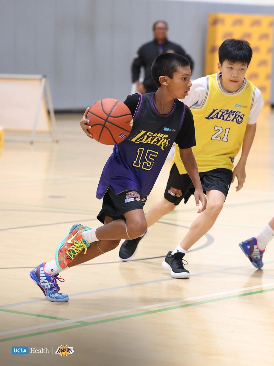 LakersCommunity's tweet image. Camp Lakers is officially in session and we’re just getting started 😎

@UCLAHealth x #CampLakers