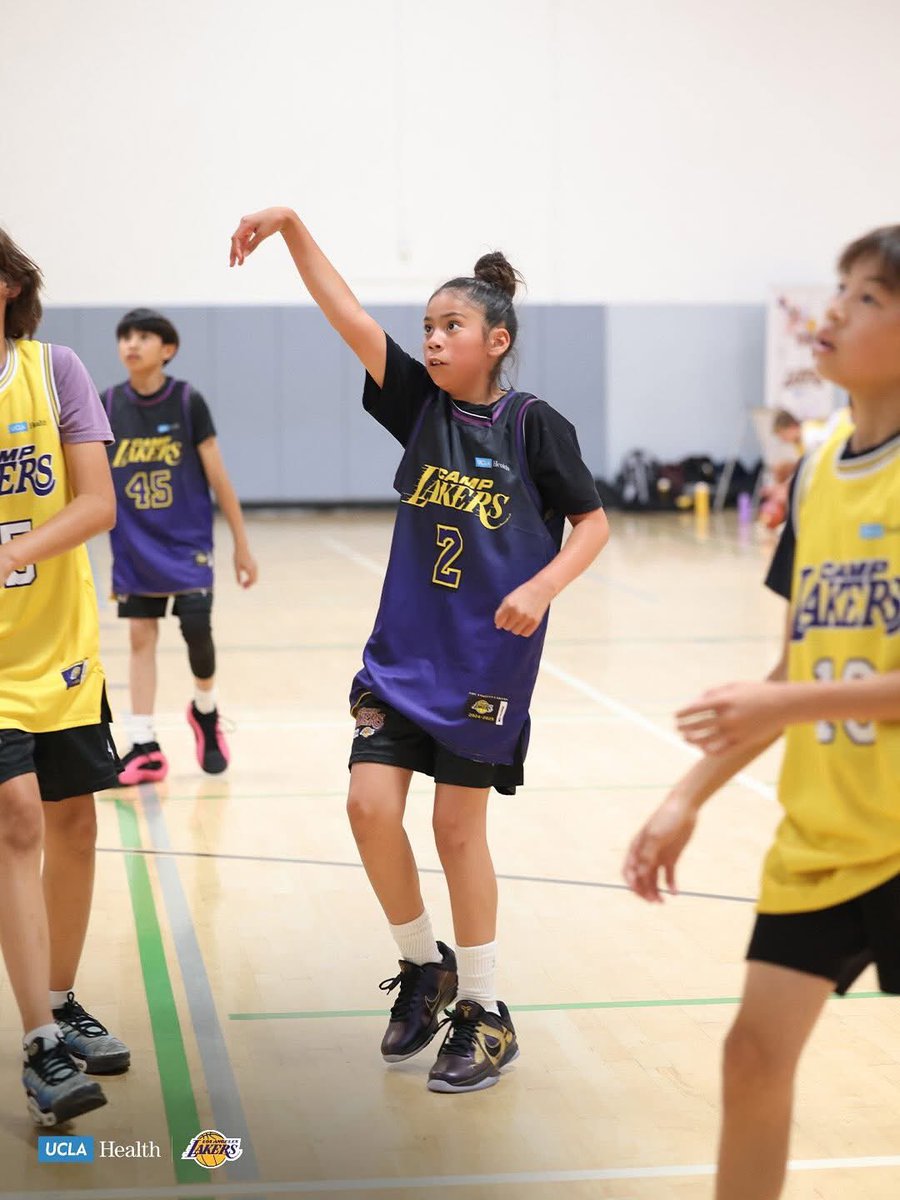 LakersCommunity's tweet image. Camp Lakers is officially in session and we’re just getting started 😎

@UCLAHealth x #CampLakers