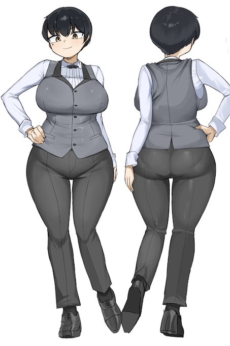 ただの使用人さん描きたかった 