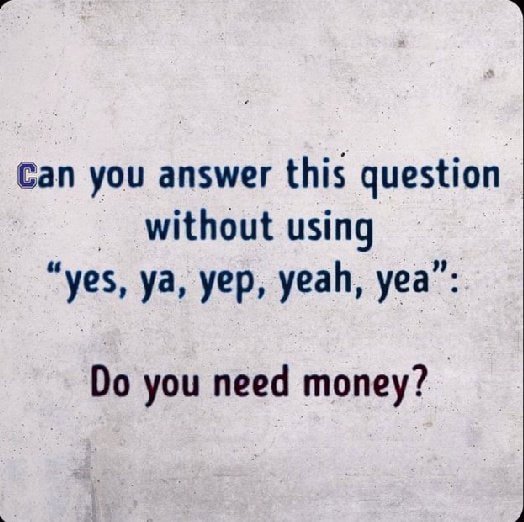 What can you say
