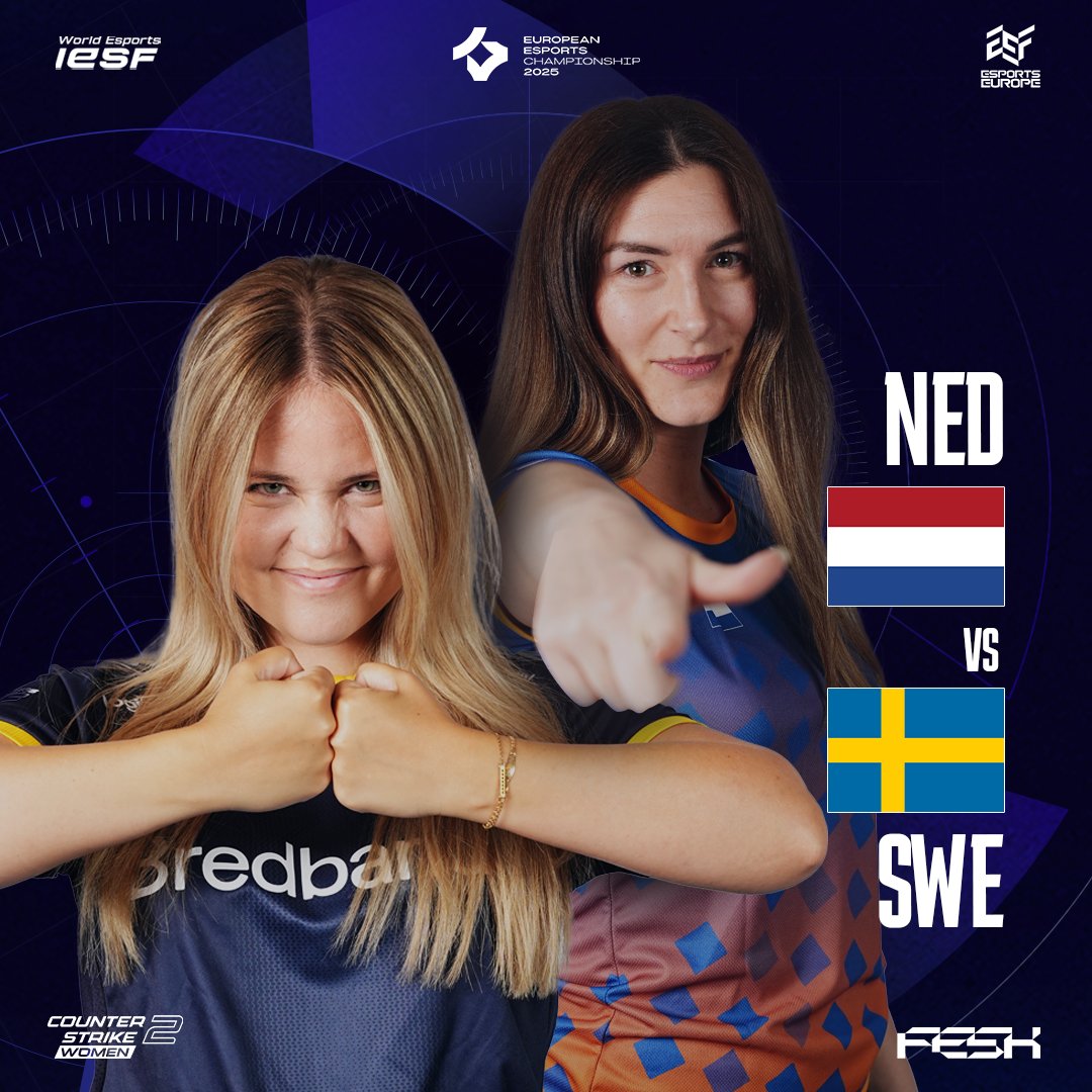 Semi-Final #2

Team Netherlands vs Team Sweden, the RIVALS!

Let's see who will play against France in the final ⭐

twitch.tv/eef_cs

#IESF #EEC25
