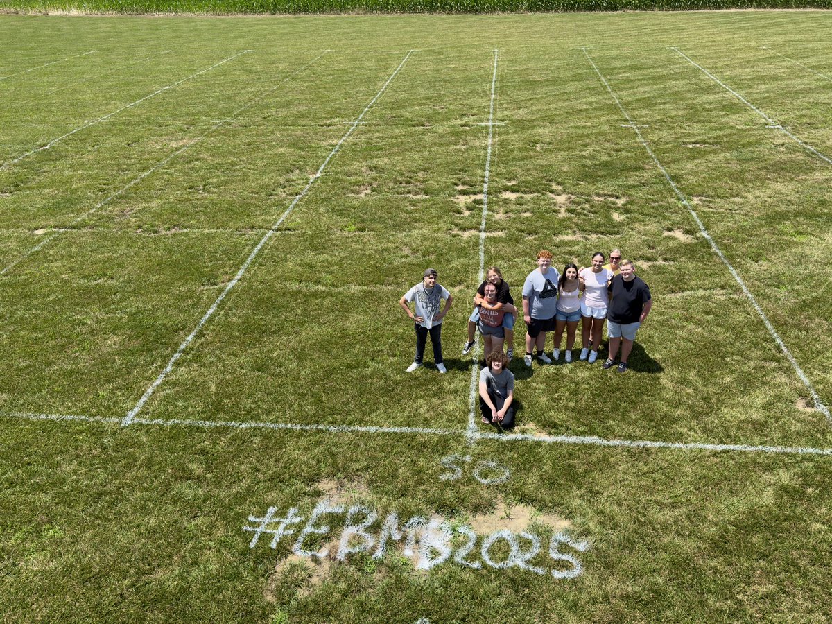 The rehearsal field is striped and ready for the first pages of “The Line!”

Thanks to this awesome crew for their high quality work! 

#EBMB2025 #EBBWithPride