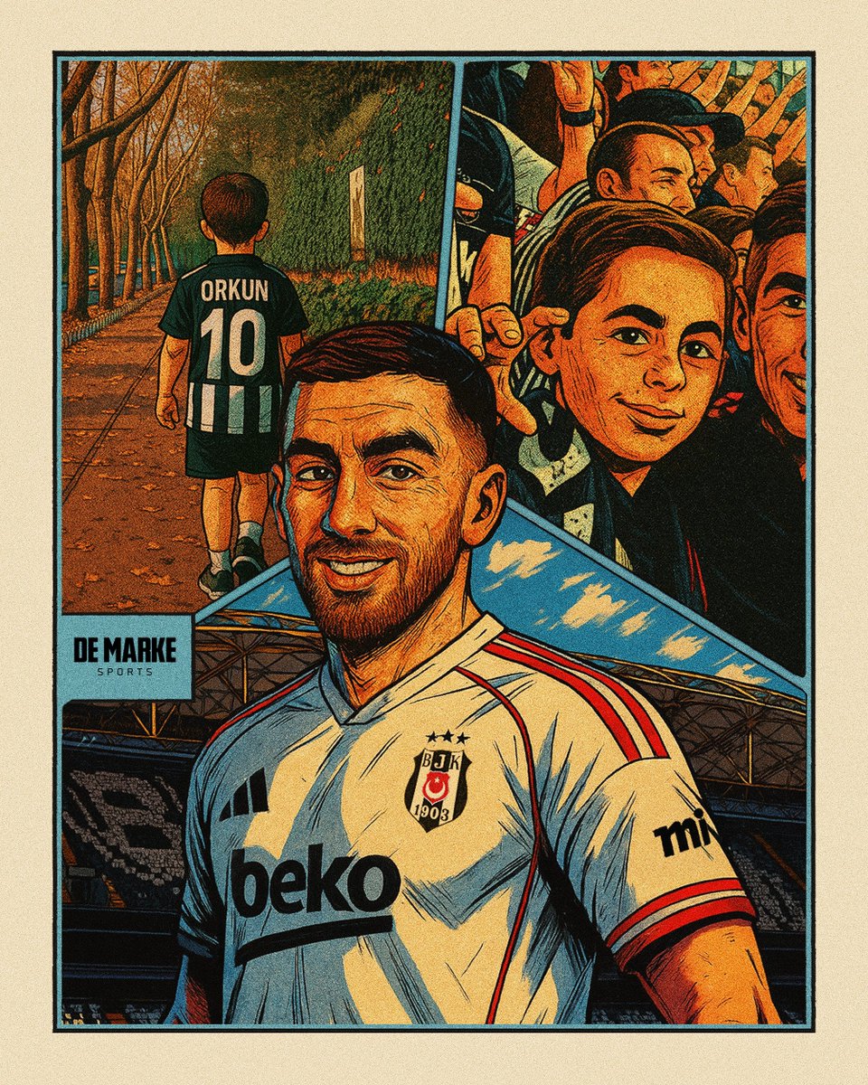 demarkesports's tweet photo. Küçükken hayalini kurduğu ağaçlı yol. Hollanda'da Beşiktaş deplasman tribünü. 

Bugünün hayaliyle yanmış bir yürek onunkisi. 

Beşiktaşlı Orkun, camiasına kavuştu. https://t.co/5nYuFo69eS