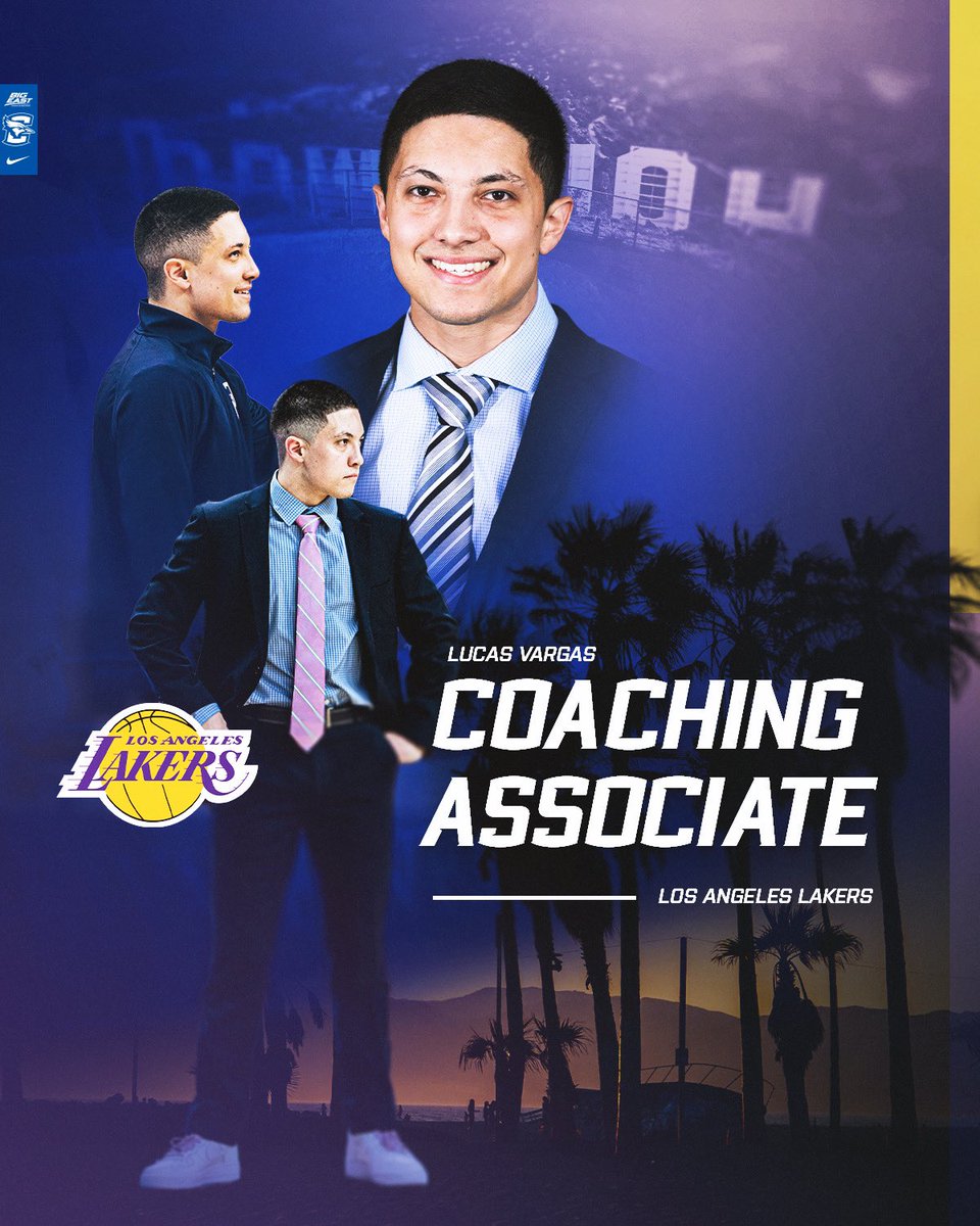 BluejayMBB's tweet image. Lucas joining the Lakeshow.
Congrats to our guy @lucasvargas_tx on joining the @lakers staff!
#GoJays