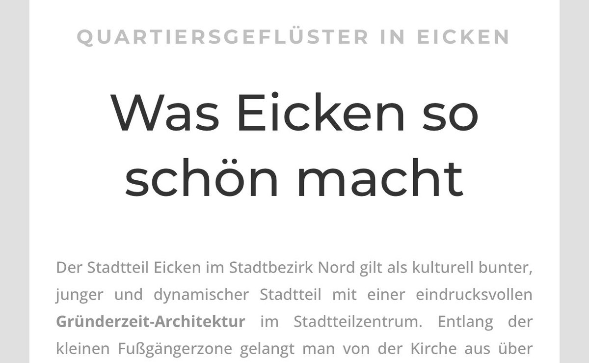 Ach, EICKEN! Mit E! Ich hatte auf den ersten Blick, äh… ach, nix. Egal.