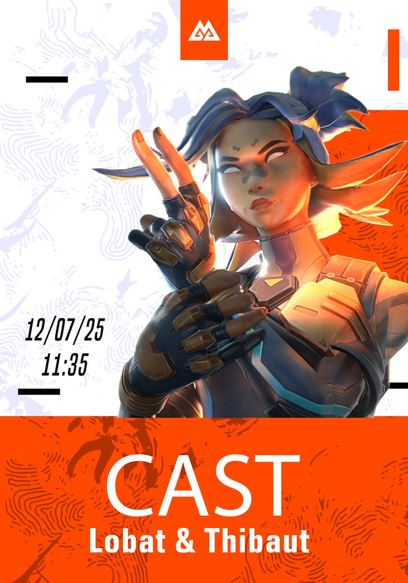 🎙️ Demain à 11h35
Retrouvez Lobat (Manager) &amp; Thibaut (Coordinateur) aux commentaires en live de notre équipe sur notre chaîne Twitch pour le Spike Tour sur Valorant ! 🔥

📺 twitch.tv/mgaesport
Soyez prêts, ça va caster fort ! 🎧💥
#Valorant #SpikeTour #mGaOnTop