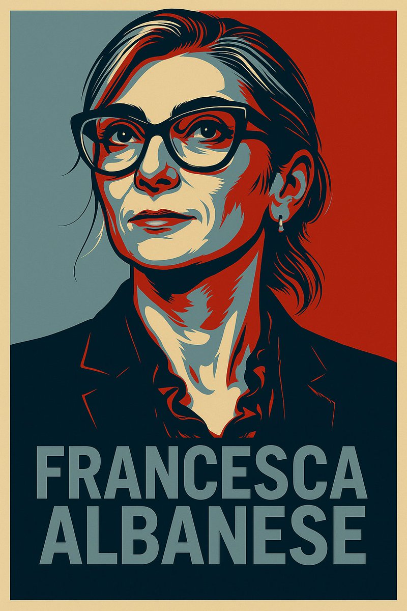 Siphiwe Nodwele (@siphiwenodwele) on Twitter photo "Heroes are made by the paths they choose, not the powers they are graced with." - Brodi Ashton
I salute your courage, conviction, and humanity, Francesca Albanese!! <a href="/FranceskAlbs/">Francesca Albanese, UN Special Rapporteur oPt</a>!!✊🏾 "Heroes are made by the paths they choose, not the powers they are graced with." - Brodi Ashton
I salute your courage, conviction, and humanity, Francesca Albanese!! <a href="/FranceskAlbs/">Francesca Albanese, UN Special Rapporteur oPt</a>!!✊🏾
